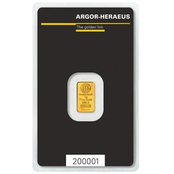 Sztabka Argor Heraeus 1 gram Złota