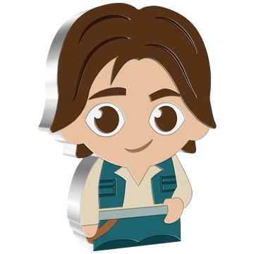 Niue: Star Wars - Han Solo Chibi Coin kolorowany 1 uncja Srebra 2021 Proof