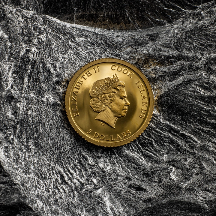 Cook Islands: Iron Maiden - Piece of Mind Gold 0,5 grama Złota 2023 Proof