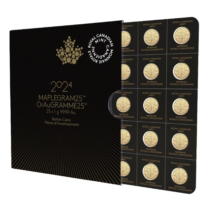 Kanadyjski Liść Klonowy 1 gram Złota 2024