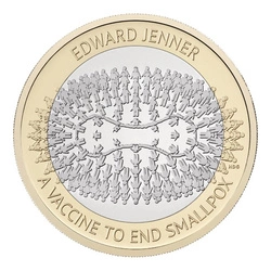Edward Jenner £2 Miedzionikiel 2023