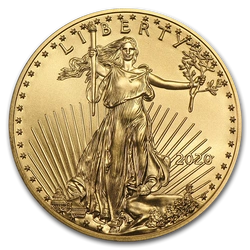 Amerykański Orzeł 1 uncja Złota 2020 PAKIET 10 SZTUK