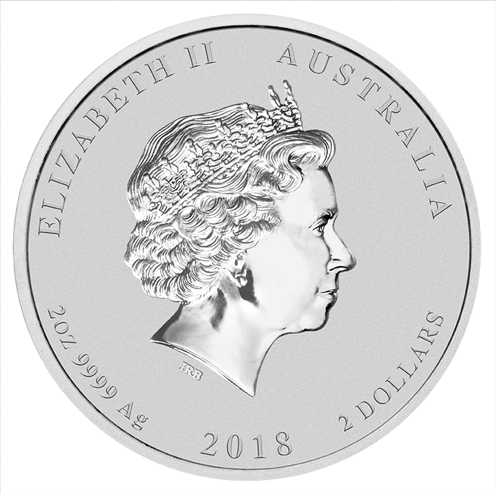 Lunar II: Rok Psa 2 uncje Srebra 2018