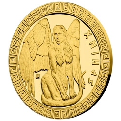 Niue: Mythical Creatures - Sphinx $5 Złoto 2022 Proof