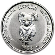 Koala 1/4 uncji Platyny 1988