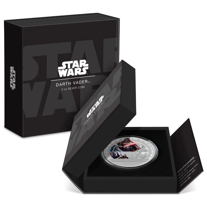 Niue: Star Wars - Darth Vader kolorowany 3 uncje Srebra 2023 Proof