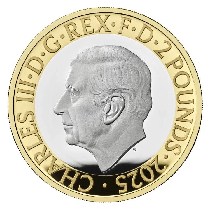 200 Years of the Modern Railway £2 Srebro 2025 Proof Piedfort