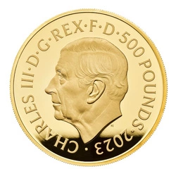 The Royal Tudor Beasts: The Bull of Clarence 5 uncji Złota 2023 Proof