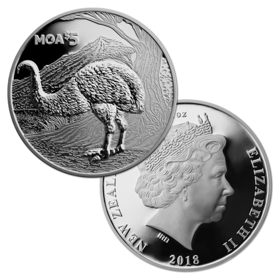 Moa 1 uncja Srebra 2018 Proof