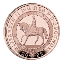 The Platinum Jubilee of Her Majesty The Queen £5 Złoto 2022 Proof 