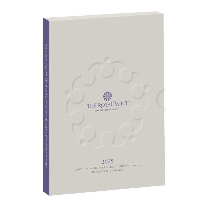 Zestaw 8 monet Miedzionikiel Wielka Brytania Definitive 2025