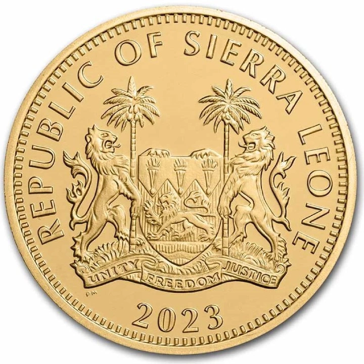 Sierra Leone: Egyptian Gods - Osiris 1 uncja Złota 2023