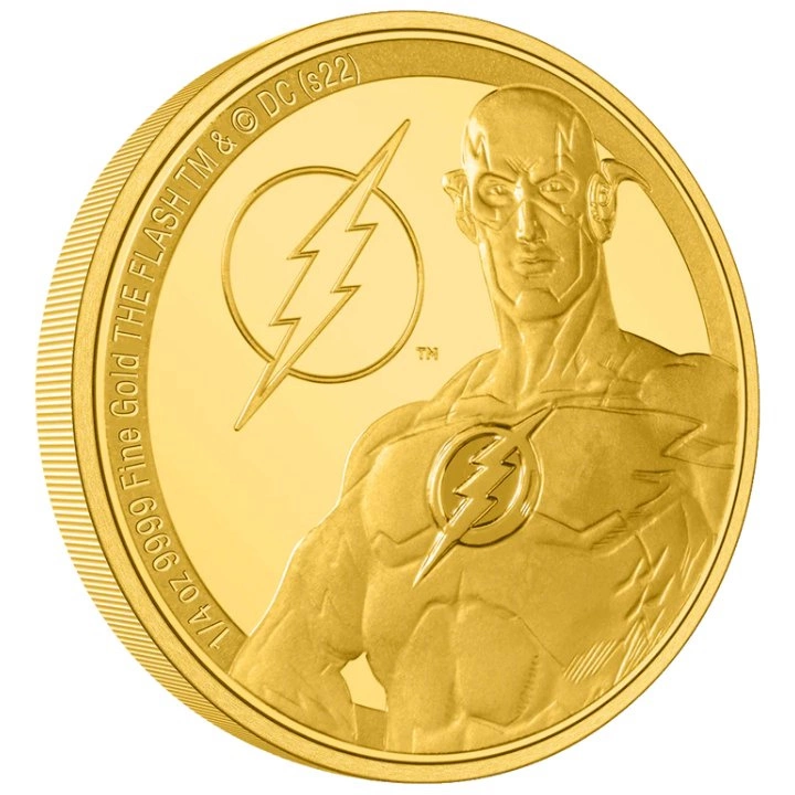 Niue: DC Comics - The Flash 1/4 uncji Złota 2022 Proof