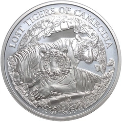 Cambodia: The Lost Tiger of Cambodia 1 uncja Srebra 2024