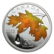 Klon Cukrowy - Kropla Deszczu 1 uncja Srebra 2012
