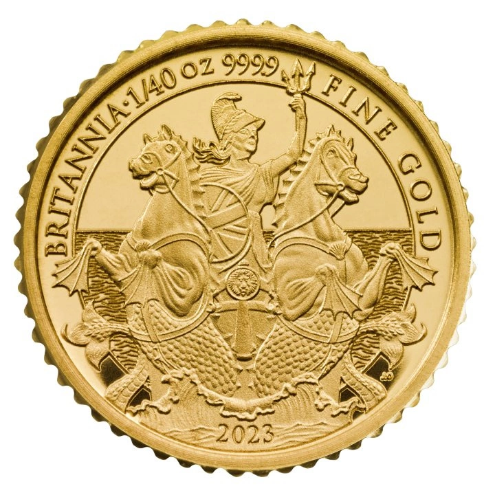 Zestaw 6 monet Premium Britannia Złoto 2023 Proof