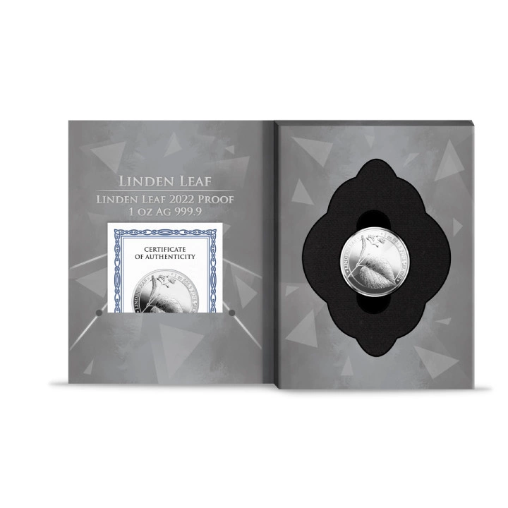 Linden Leaf 1 uncja Srebra 2022 Proof