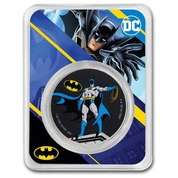 Samoa: DC Comics - Batman kolorowany 1 uncja Srebra 2023 Slab