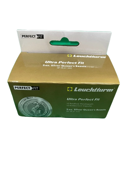 Leuchtturm - Plastikowy kapsel The Queen's Beasts / The Royal Tudor Beasts 2 uncje Srebra Ultra Perfect Fit (10 sztuk)