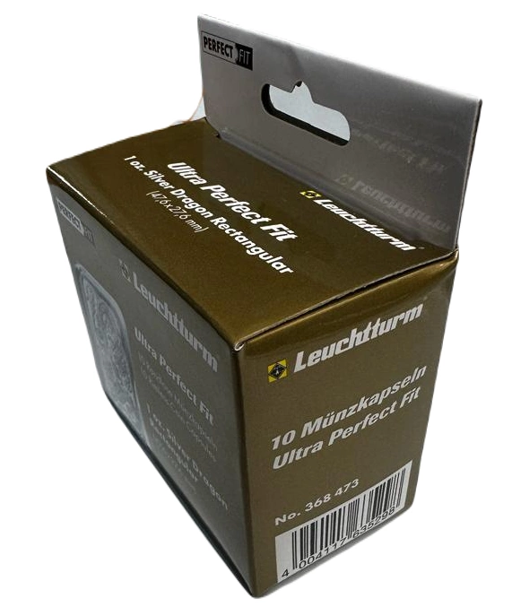 Leuchtturm - Plastikowy kapsel Sztabko Moneta Dragon Ultra Perfect Fit 10 sztuk