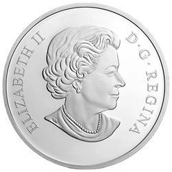 Nature's Impressions: Woodland Caribou 1 uncja Srebra 2017 Proof