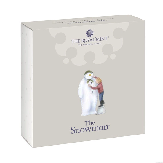 The Snowman kolorowany Srebro 2021 Proof