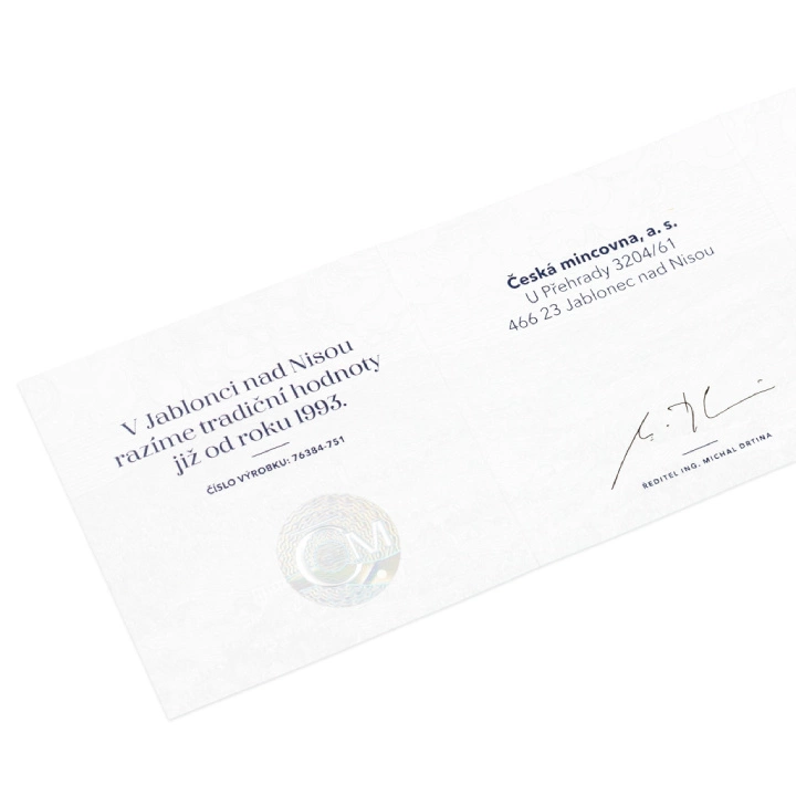 Niue: Czech Lion 1 uncja Srebra 2023 Proof z Hologramem