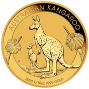 Australijski Kangur 1/10 uncji Złota 2020