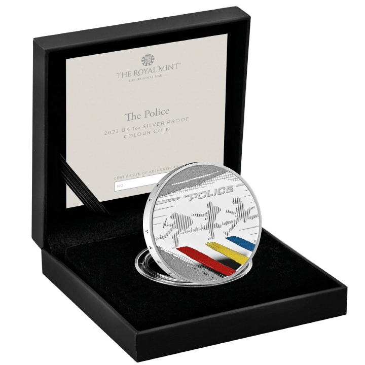 The Police kolorowany 1 uncja Srebra 2023 Proof