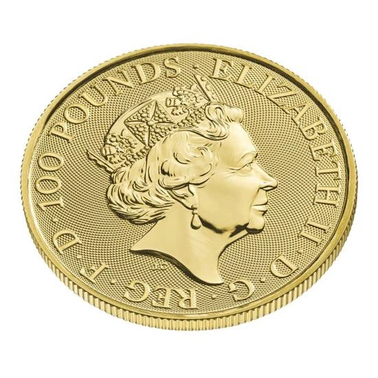 The Royal Tudor Beasts: Lion of England 1 uncja Złota 2022