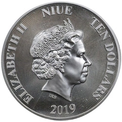 Niue: Roaring Lion of Judah 1 uncja Srebra 2019