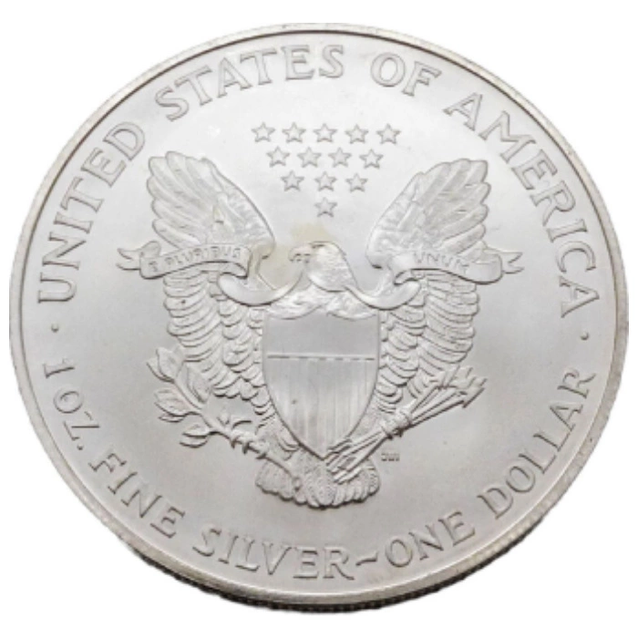 Amerykański Orzeł kolorowany 1 uncja Srebra Różne Roczniki