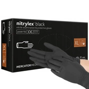 Rękawiczki nitrylowe do numizmatyki XL (czarne) 100 sztuk