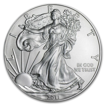 Amerykański Orzeł 1 uncja Srebra 2011