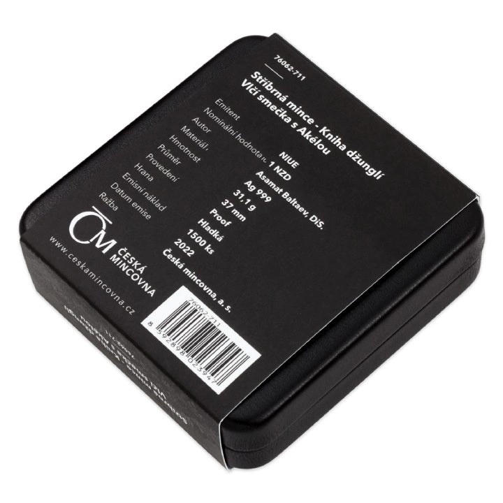 Niue: The Jungle Book - The Wolf Pack and Akela $1 Srebro 2022 Proof