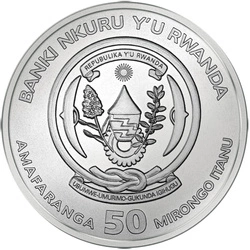 Rwanda: Sporting Ounce 1 uncja Srebra 2025 Reverse Proof
