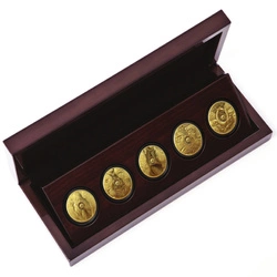 Zestaw Big Five II: 5 x 1 uncja Złota 2021-2023 Proof
