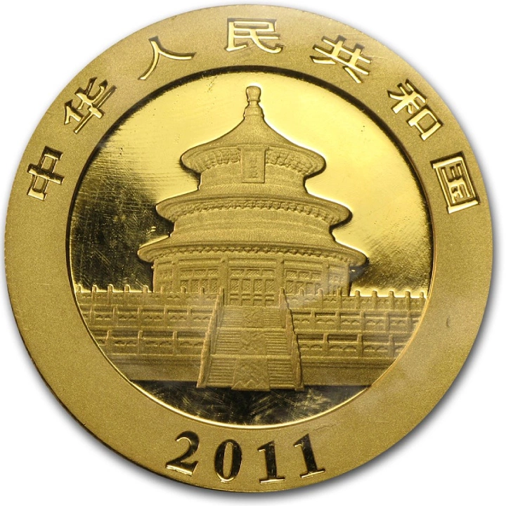 Chińska Panda 1 uncja Złota 2011