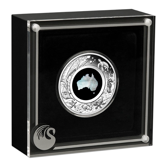 Great Southern Land 1 uncja Srebra 2021 Proof (Moneta z masą perłową)