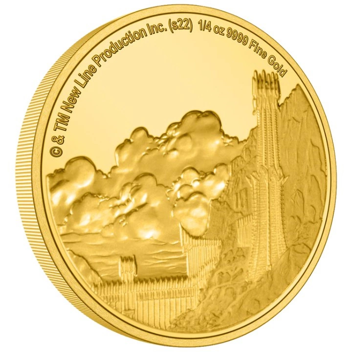 Niue: The Lord of the Rings - Mordor 1/4 uncji Złota 2023 Proof