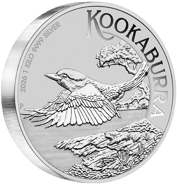 Kookaburra 1000 gramów Srebra 2026