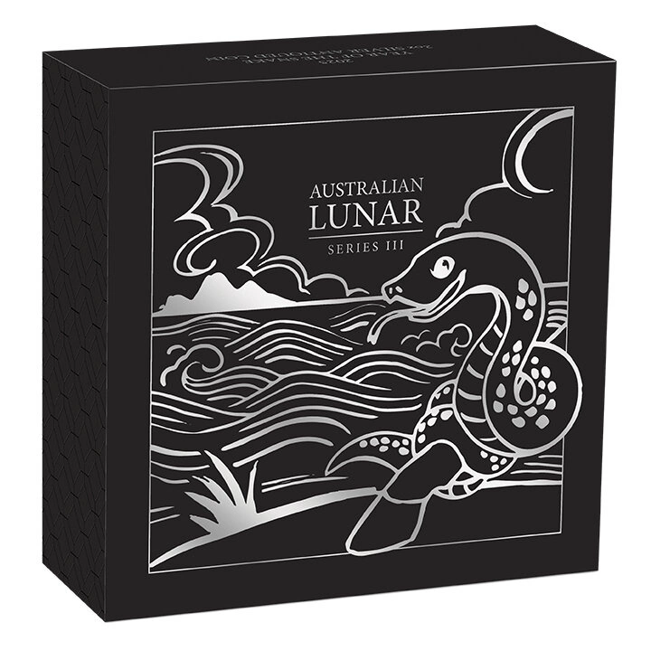 Perth Mint: Lunar III - Rok Węża 2 uncje Srebra 2025 Antiqued Coin