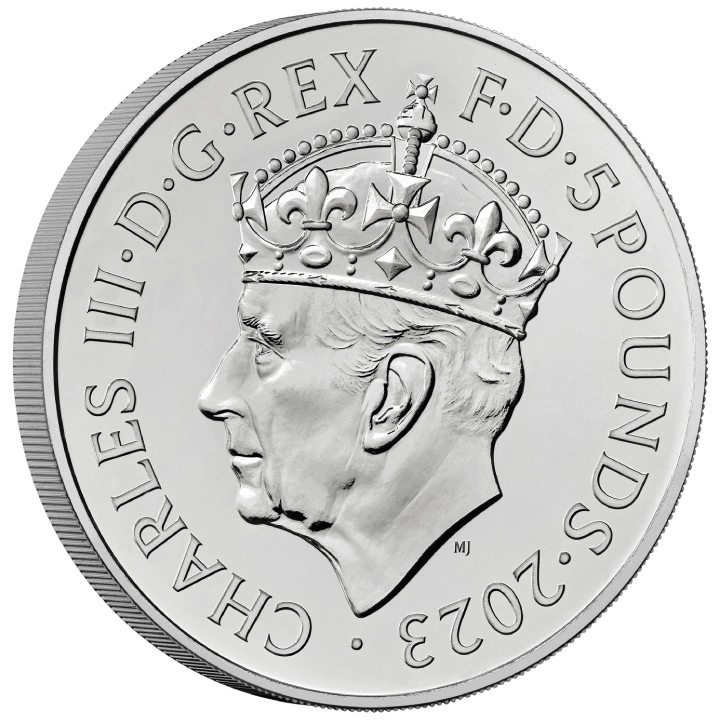 The Coronation of His Majesty King Charles III £5 Miedzionikiel 2023