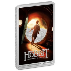 Niue: The Hobbit Poster - An Unexpected Journey kolorowany 1 uncja Srebra 2023 Proof