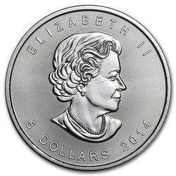 Kanadyjski Liść Klonowy 1 uncja Srebra Różne Roczniki