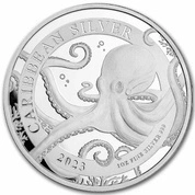 Barbados: Caribbean - Octopus 1 uncja Srebra 2023