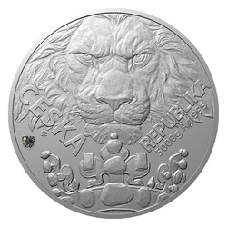 Niue: Czech Lion 5000 gramów Srebra 2023 Proof Hologram