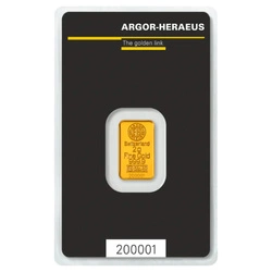 Sztabka Argor Heraeus 2 gramy Złota