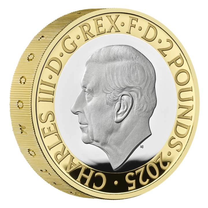 200 Years of the Modern Railway £2 Srebro 2025 Proof Piedfort