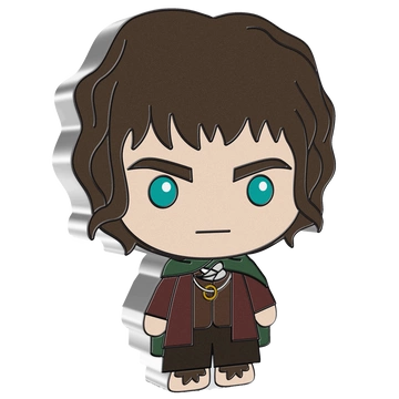 Niue: The Lord of the Rings - Frodo Chibi Coin kolorowany 1 uncja Srebra 2021 Proof